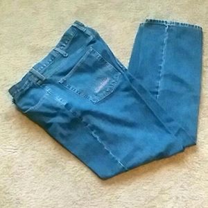 NFL Baltimore Ravens Sport Football Blue Denim Straight Leg y2k Jeans Man Pant